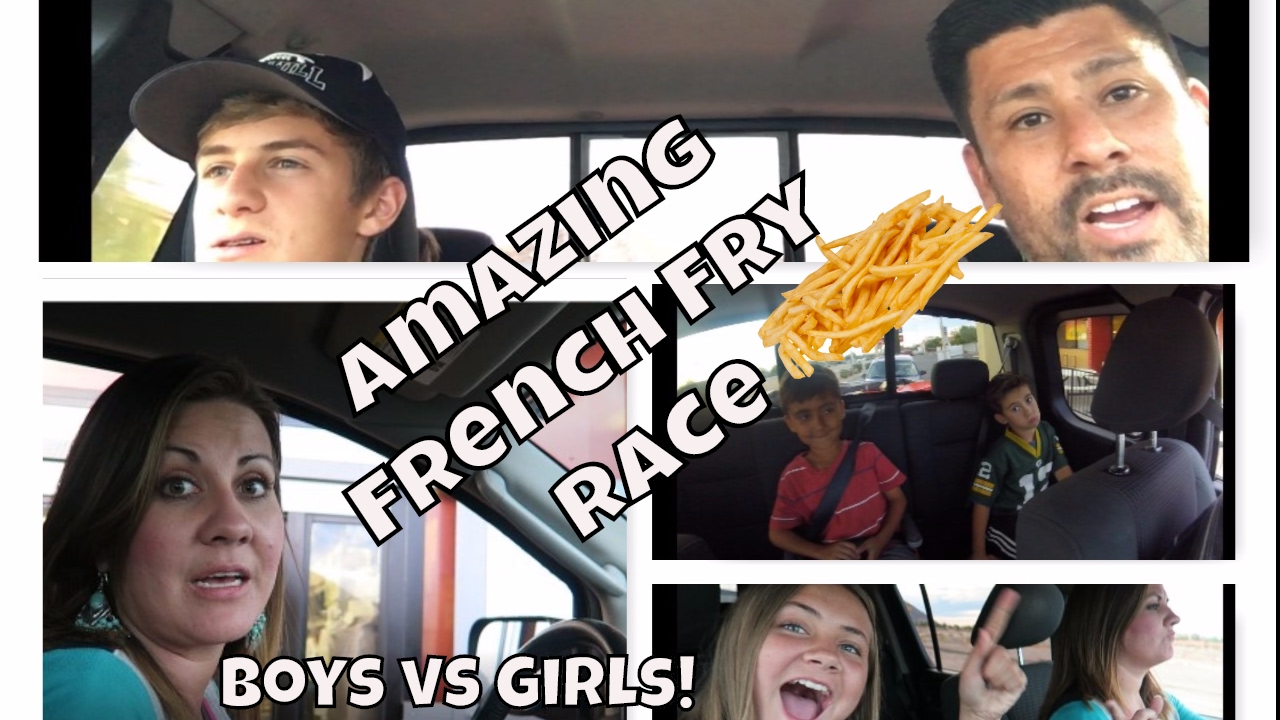 FAMILY SCAVENGER HUNT | FAST FOOD DRIVE-THRU FRENCH FRIES RACE | PHILLIPS FamBam Vlogs