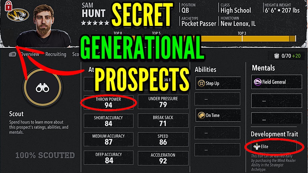 The DEFINITIVE Best RECRUITING SECRETS  For QBS  in College Football 26 !!!