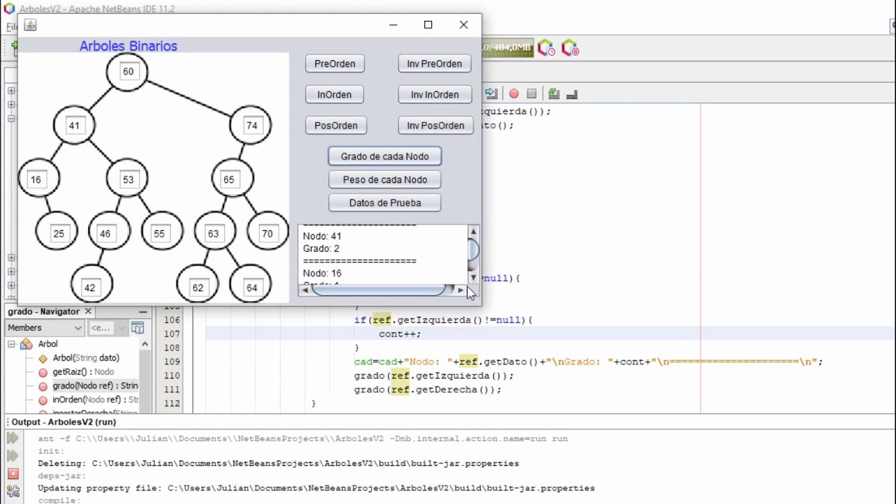 Arboles Binarios en java