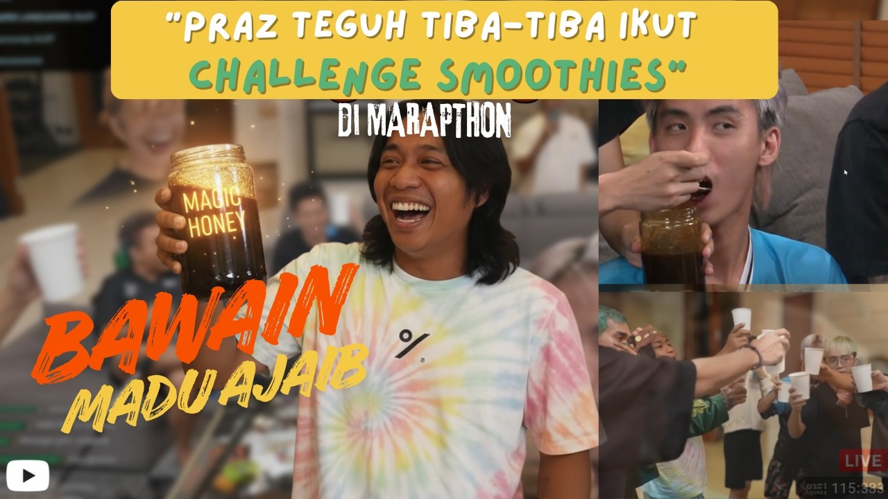 Praz Teguh tiba tiba ikutan Challenge dan Bawain Madu AJAIB bisa bikin TAHAN LAMA di R*NJ*NG
