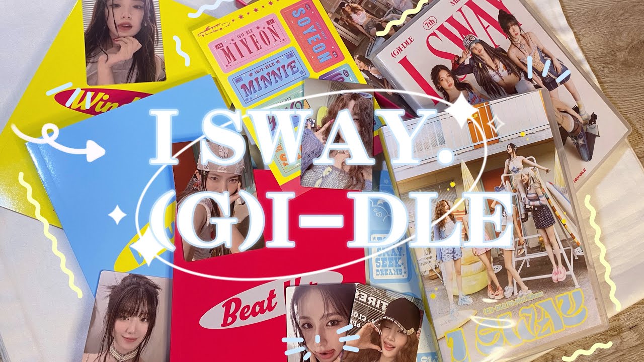 ღ⁂ 🏖️ Распаковка альбомов королев (G)I-DLE - I SWAY (set) | unboxing kpop albums (g)I-dle 🌊⁂ღ