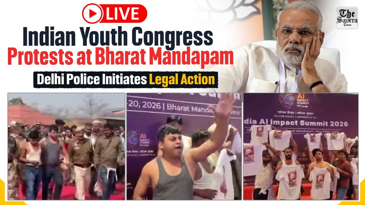 LIVE | Indian Youth Congress Protests at Bharat Mandapam; Delhi Police Initiates Legal Action