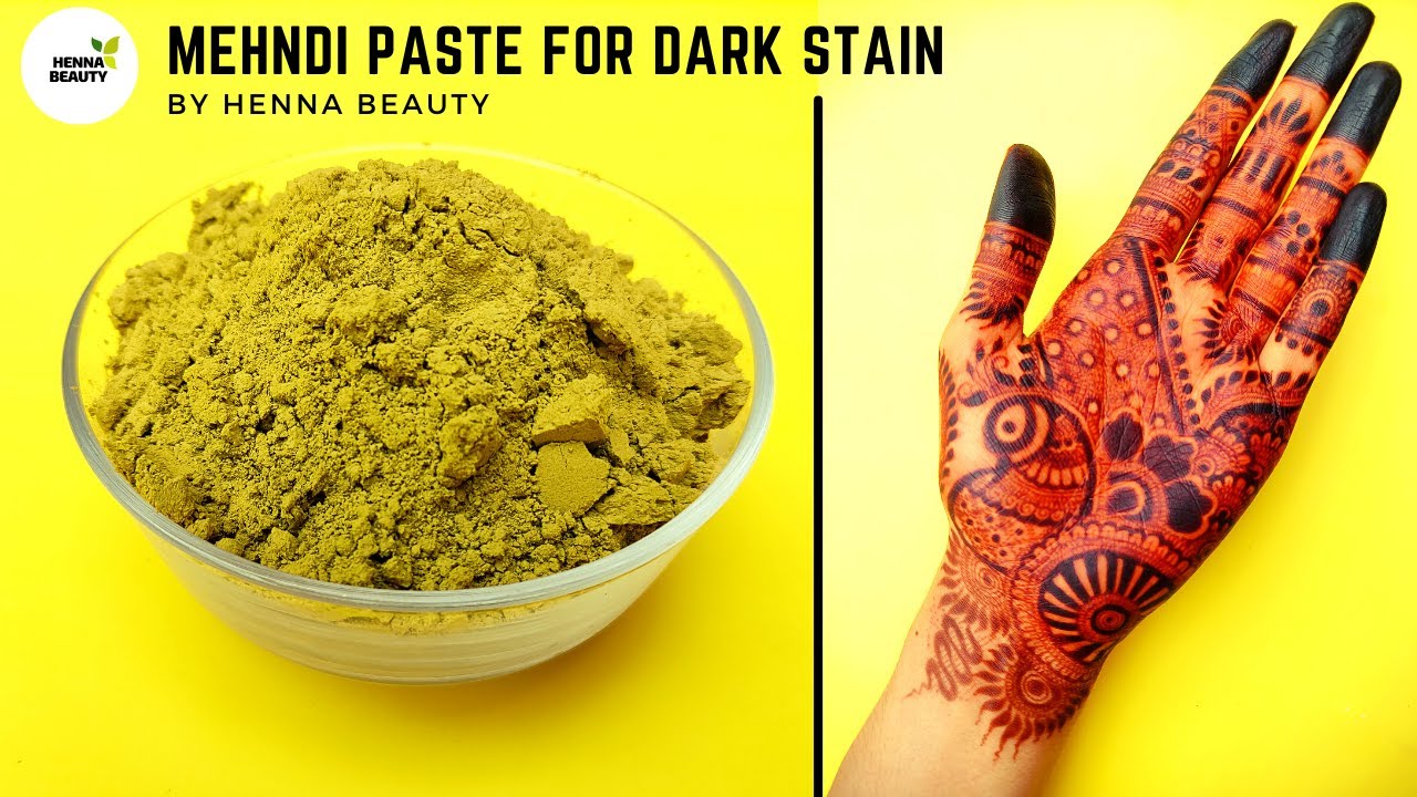How to make mehndi paste for dark stain || Best mehndi cone at home