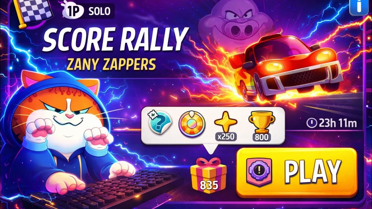 Zany zappers solo challenge|score rally|match masters