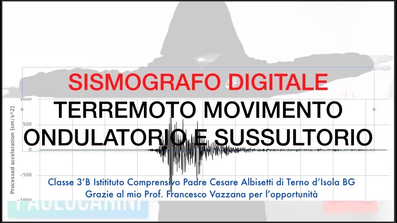 SISMOGRAFO DIGITALE SEMPLICE per Terremoto Ondulatorio e Sussultorio