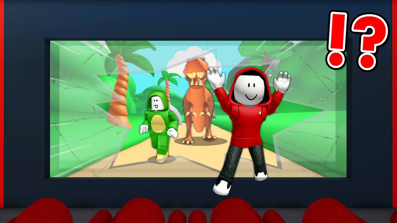 Giant Dinosaur  Tried to Eat Us!  - Roblox Obby