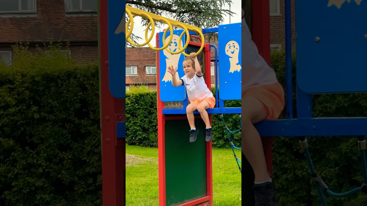 Monkey Bars with Ralph! 💪 Playground Challenge for Kids