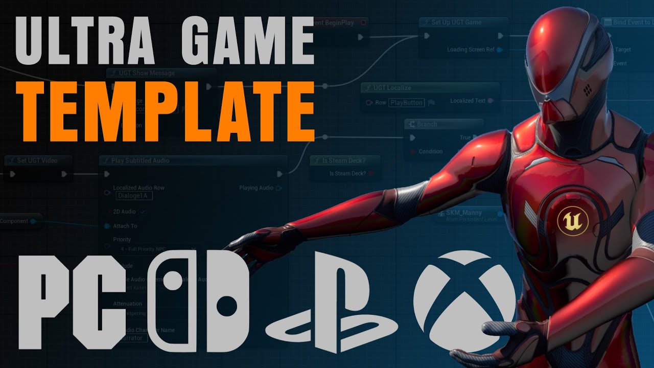 Ultra Game Template Trailer | UE5 All-In-One  multi-platform solution for your game.