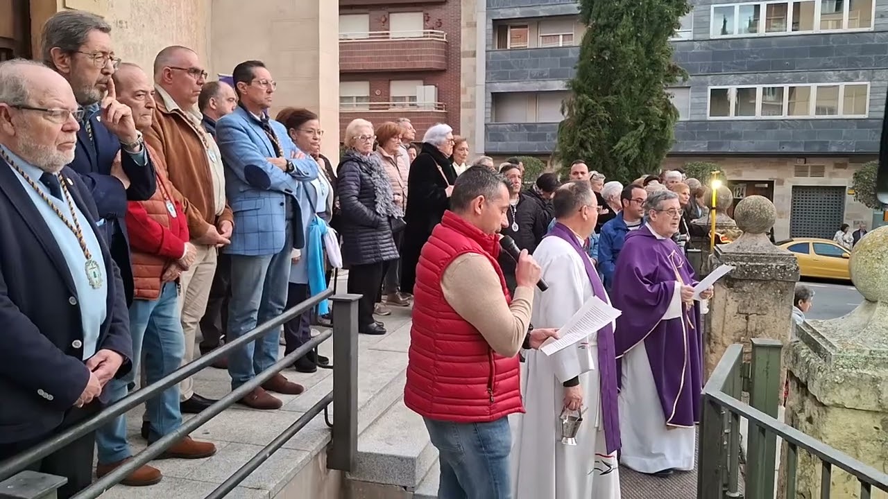 Semana Santa Segovia 2025. Bendición Nueva carroza Cofradia Cristo del Mercado 07/04/2025