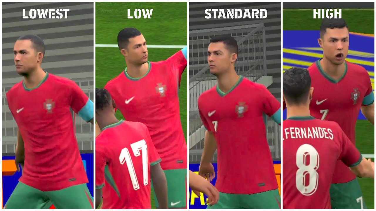 Player Graphics & Stadium Graphics Comparison in eFootball 2025 | Visual Upgrades & Gameplay Review