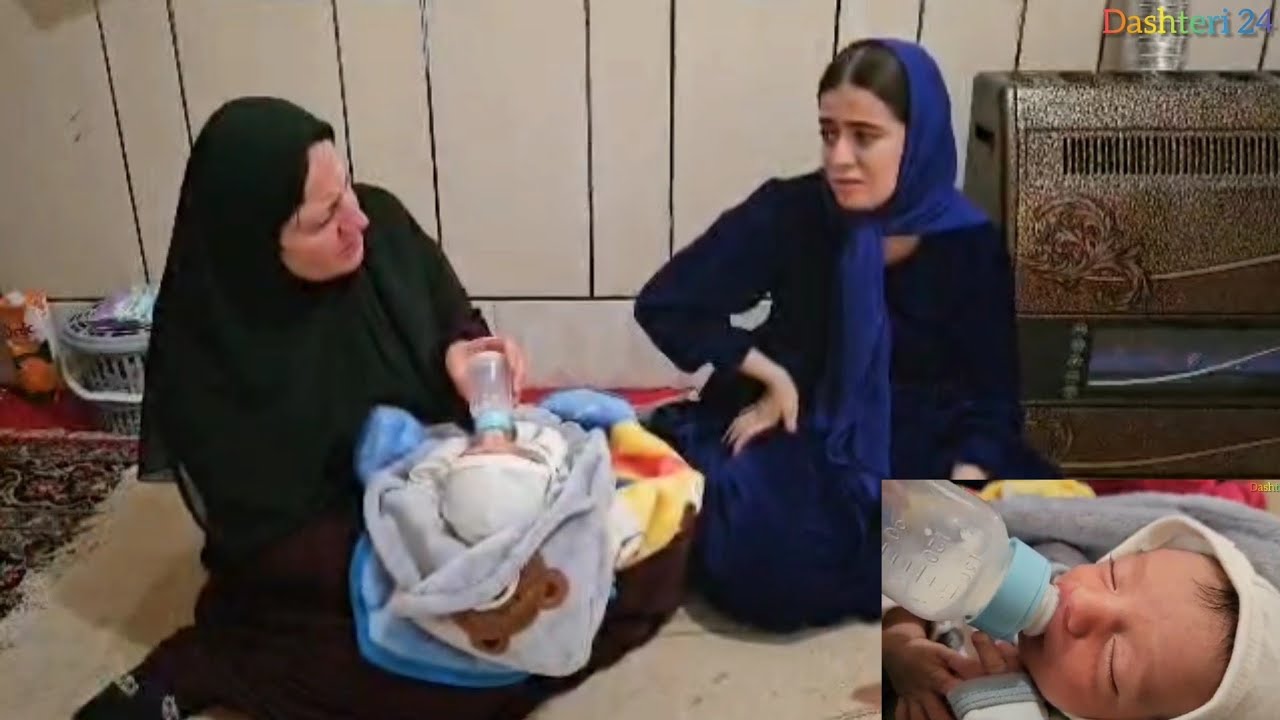 The mother goes to Zahra and takes care of the baby and Zahra.