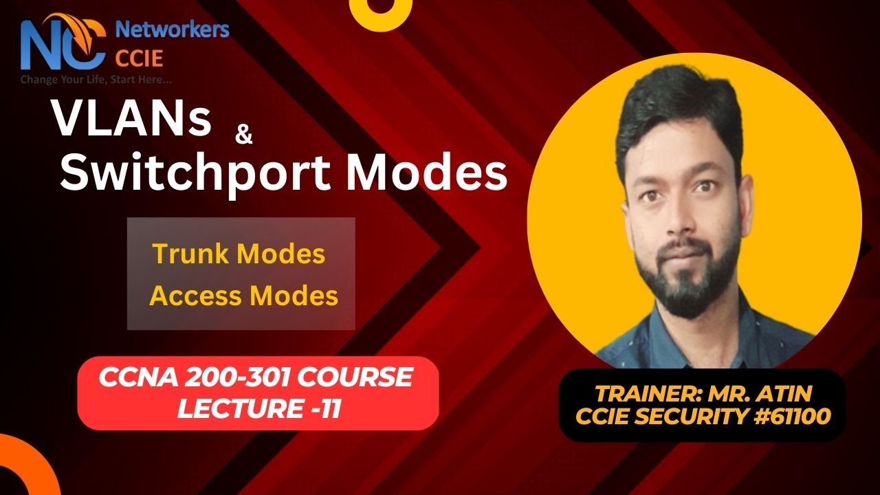 Vlans and Switchport Modes Explained | Trunk and Access Modes | CCNA Course