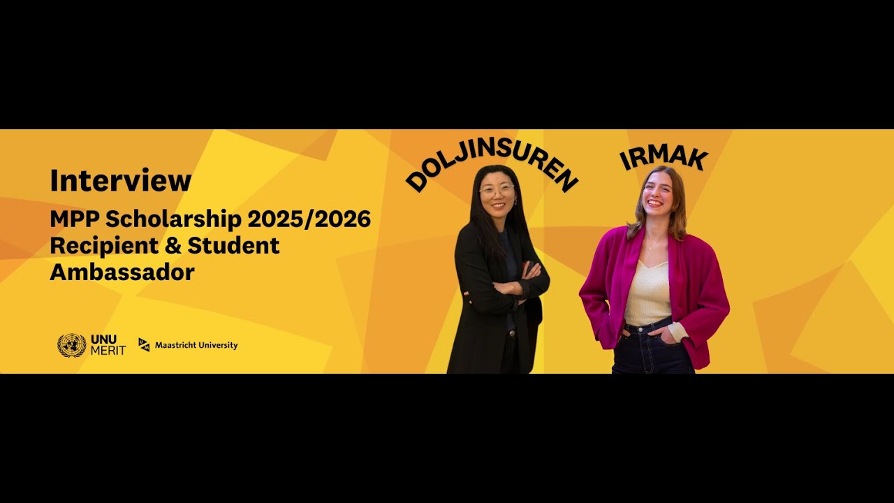 Meet Doljinsuren Tumurbaatar, the third recipient of the MPP Scholarship of UNU-MERIT