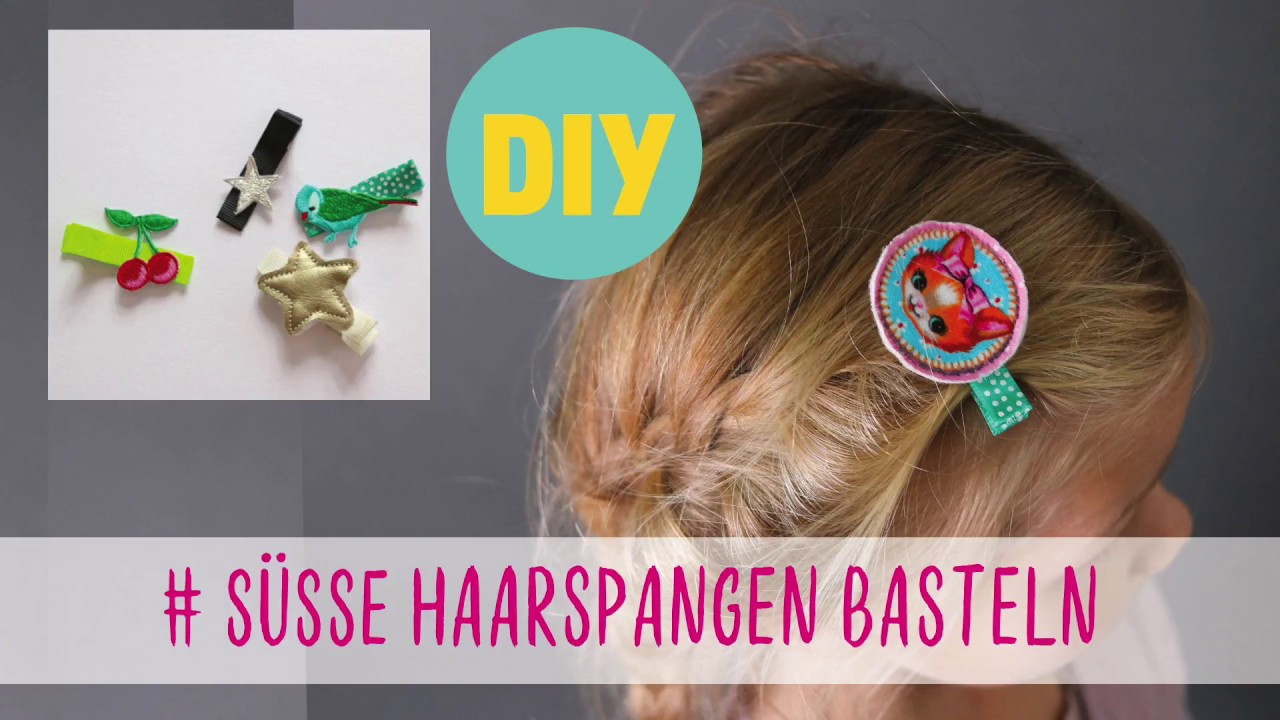 süße Kinder-Haarspangen ganz individuell selbst basteln  DIY-Tipp