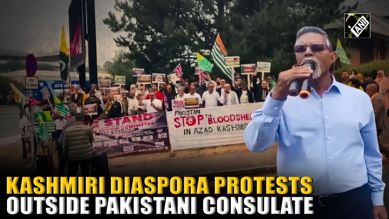 Kashmiri diaspora protests outside Pakistani consulate over PoK human rights