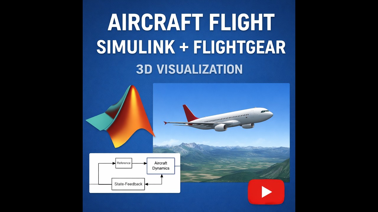Visualizing Aircraft Flight in Simulink Using FlightGear (Step-by-Step Tutorial)