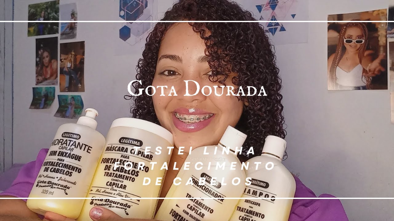 RESENHA GOTA DOURADA FORTALECIMENTO DE CABELOS | RESENHA CAPILAR  #resenhasdeprodutos