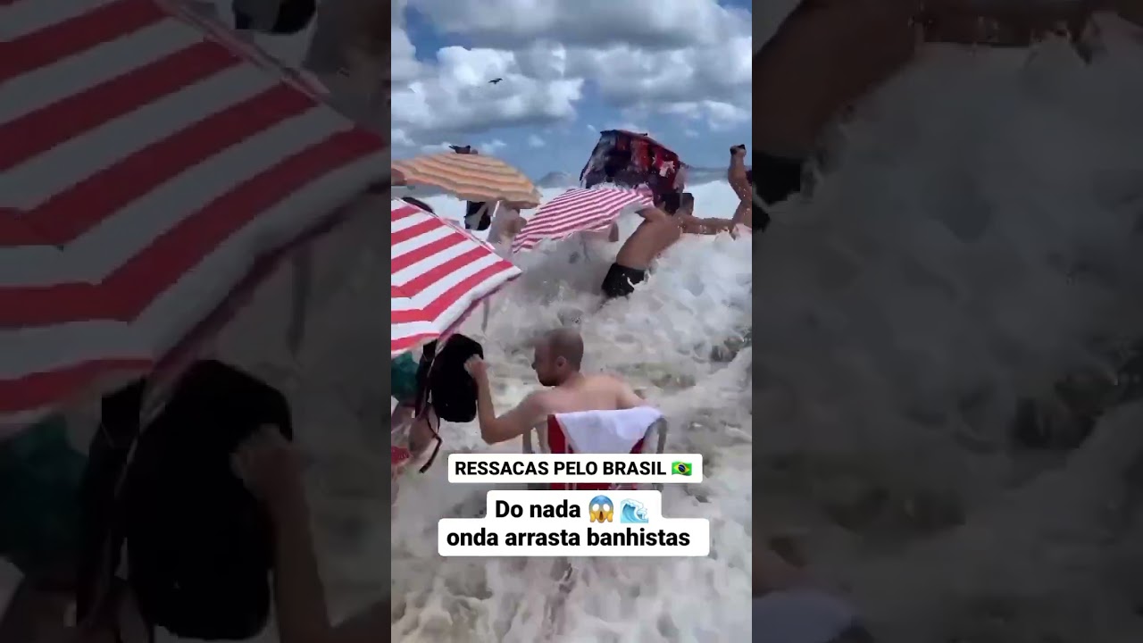 Mar&eacute; alta em praias do Brasil