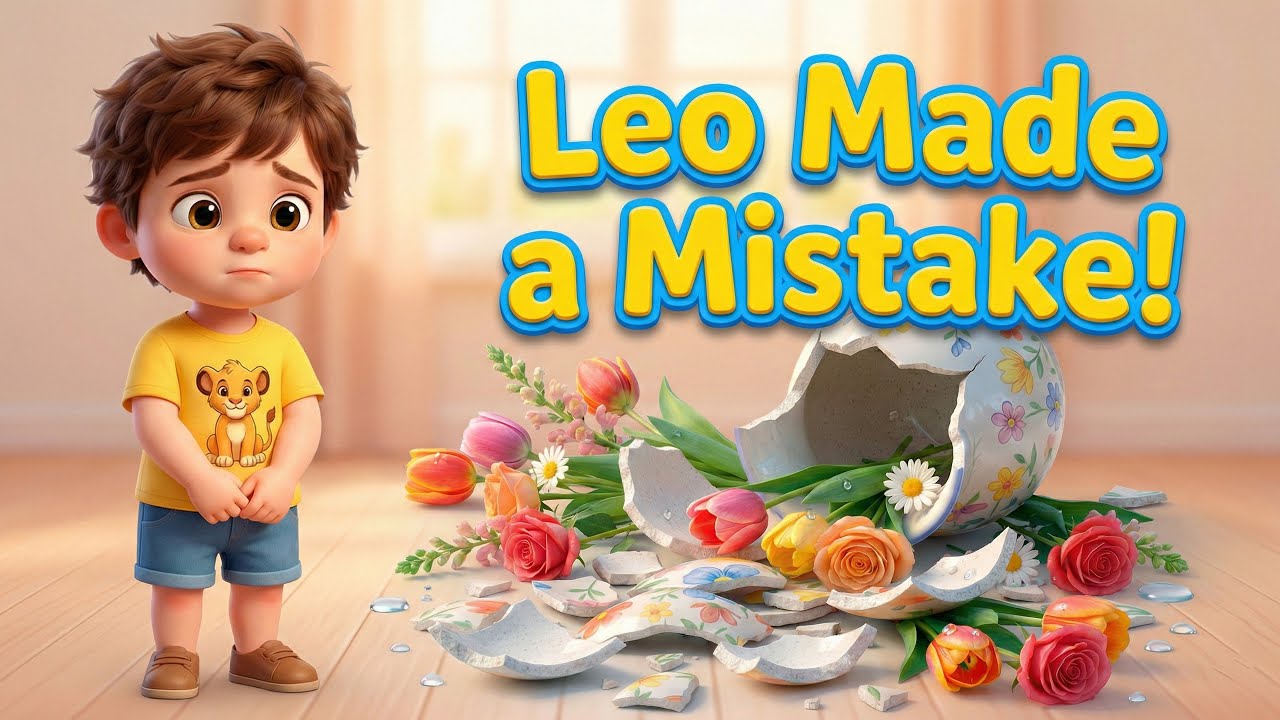Moral Stories for Kids | Leo Breaks the Vase & Says Sorry 🏺