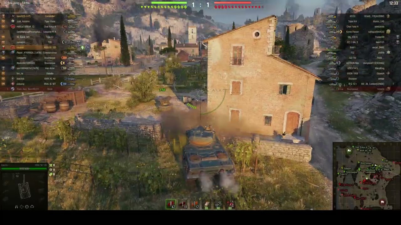 AMX 50 100 Game WOT