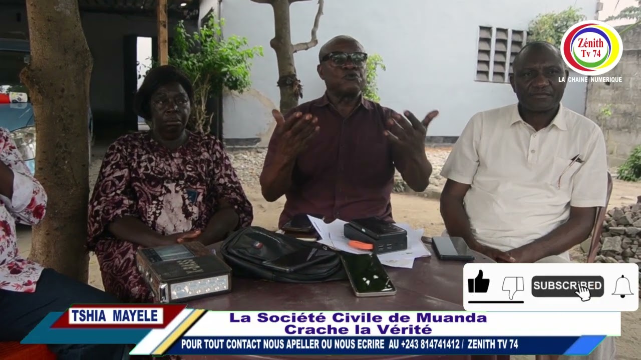 La société civile de Muanda crache la vérité Au notable.