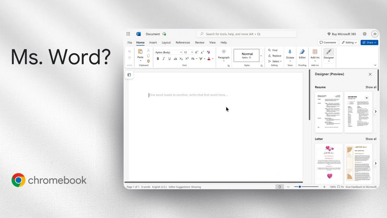 How to Get Microsoft Word on Your Chromebook