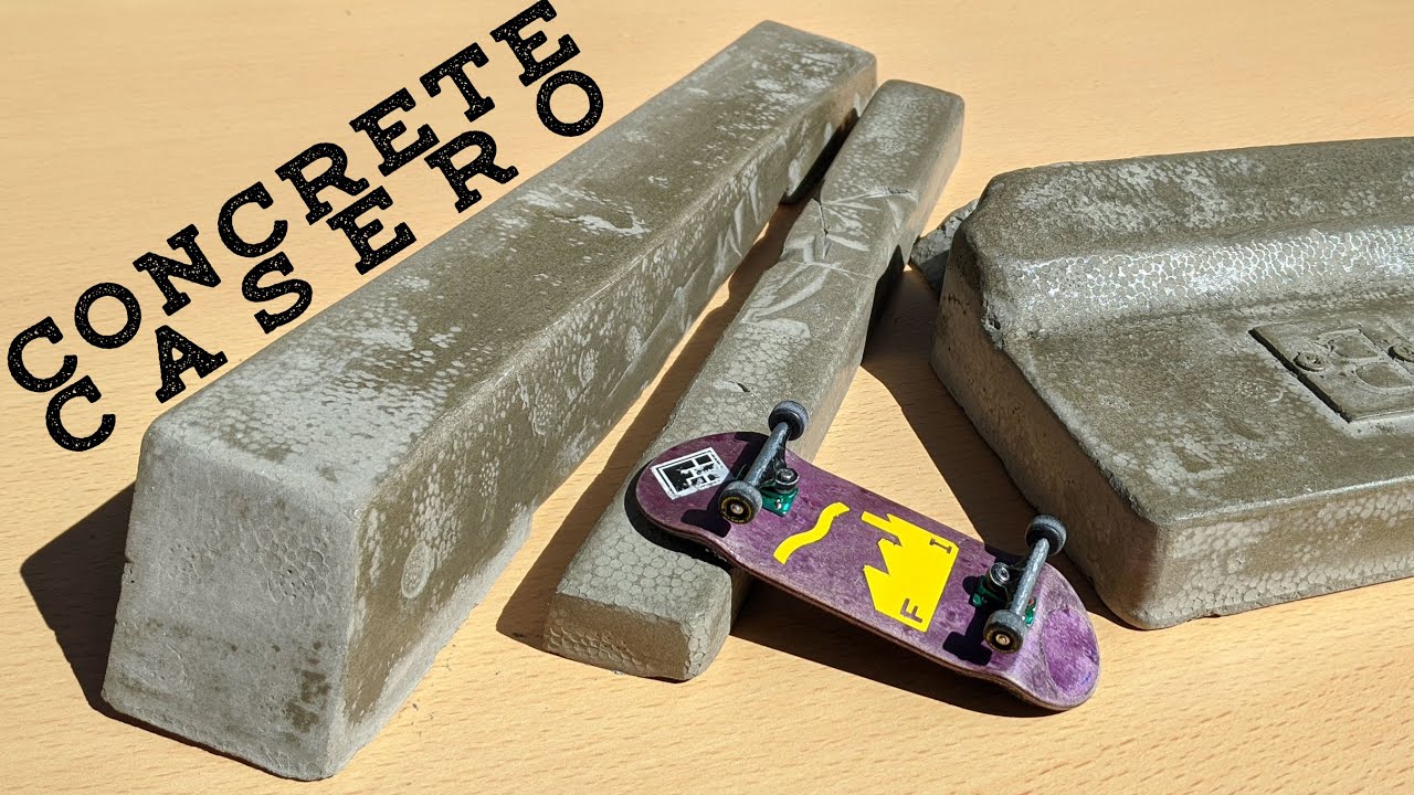 COMO hacer tu propio SPOT de CONCRETO para FINGERBOARD