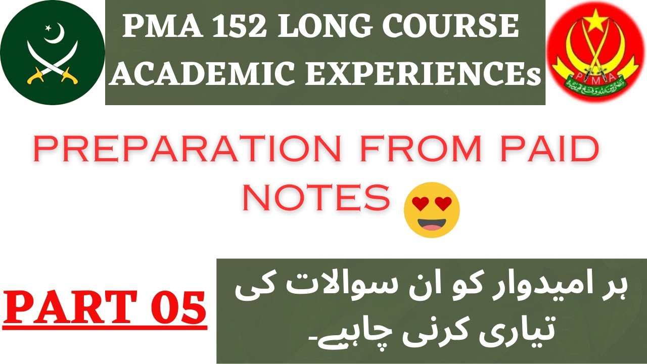 PMA 152 LONG Course Experiences | PMA 152 Most Important Questions | PMA 152 LC |21 May 2023