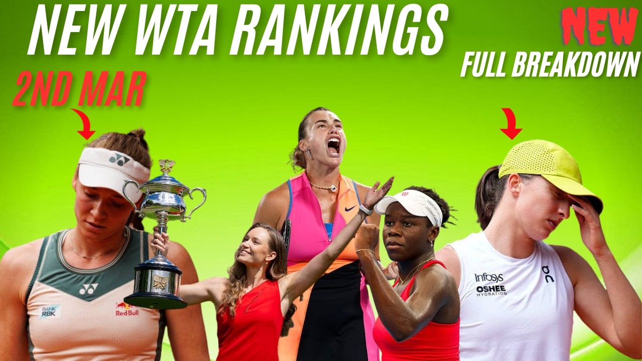 Топ-30 WTA раскрыт 🔥 Полный рейтинг и Сабаленка недосягаема?