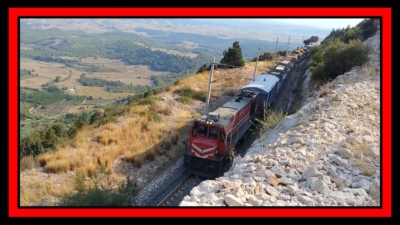 Askeri Tren; DE24369 Nolu Loko & DE24269 Nolu Arka Destek Lokosu ‰25'lik Rampa Tırmanıyor.