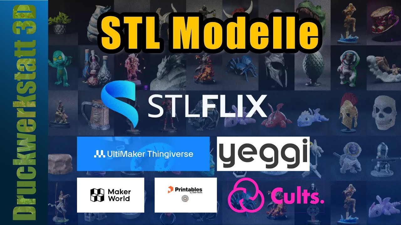 Hochwertige 3D Druckdateien / STL's finden und uploaden