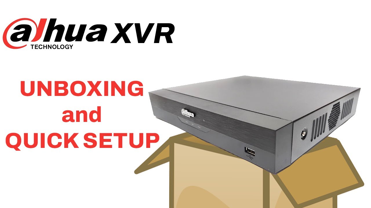 Dahua WizSense XVR5108HS-I3 Unboxing and Quick Setup