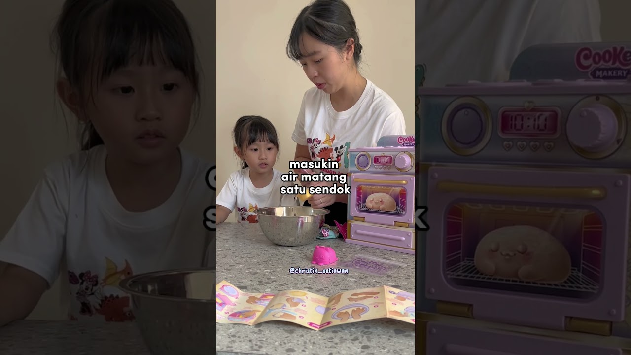 Unboxing oven ajaib mainan viral yang sudah lama diimpikan 💕💕 main bareng yuk #mainan #familyfun