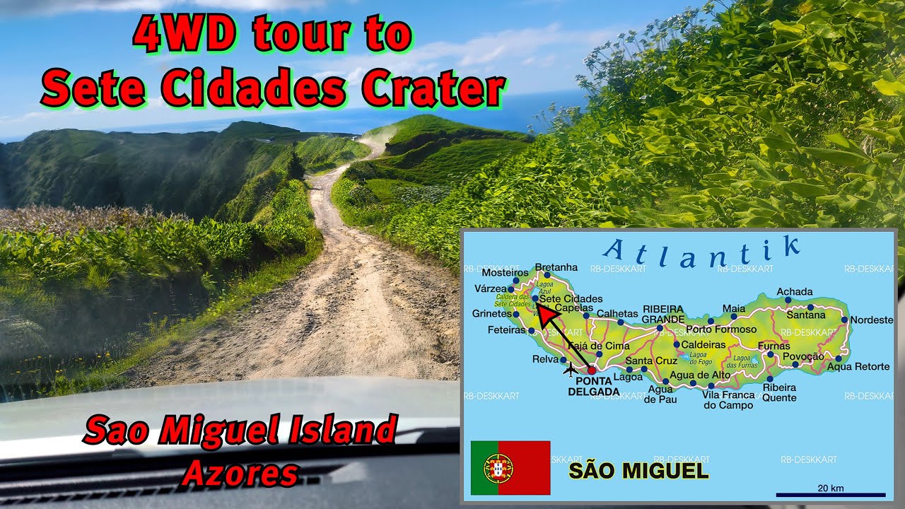 Sete Cidades Crater 4WD, Sao Miguel, Azores - 4K