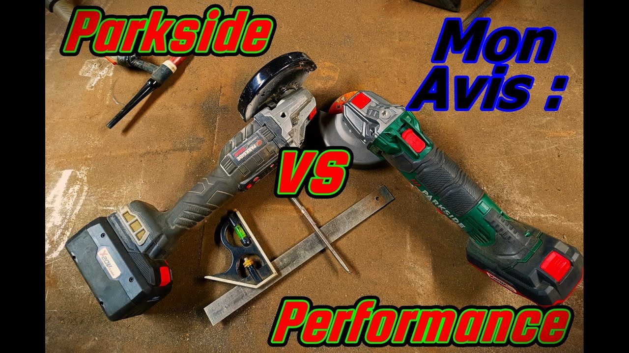 Test : meuleuse Parkside et Parkside performance 20v