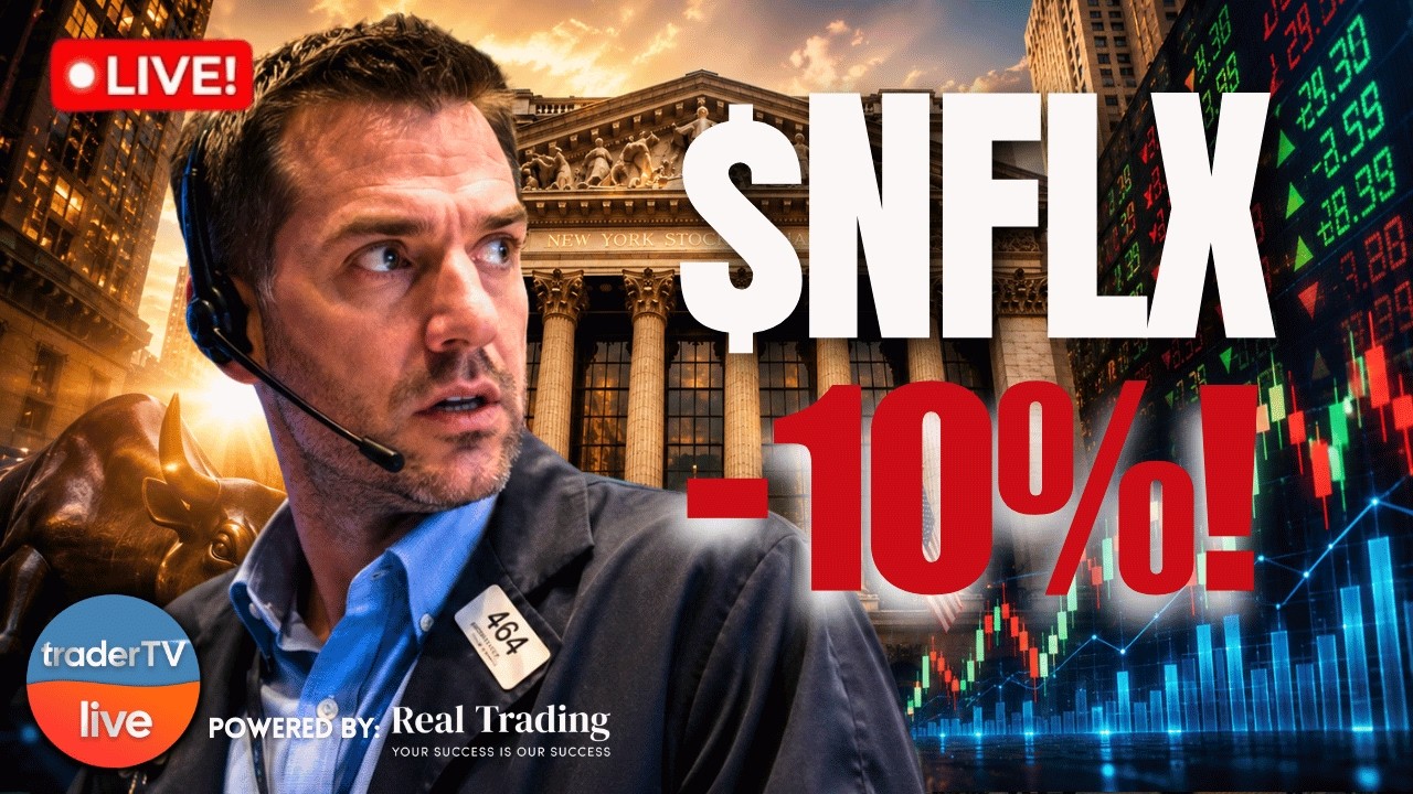 Netflix Drops 10%, Chip Selloff Extends as Nasdaq Heads for a RED Week | Stock Market Live