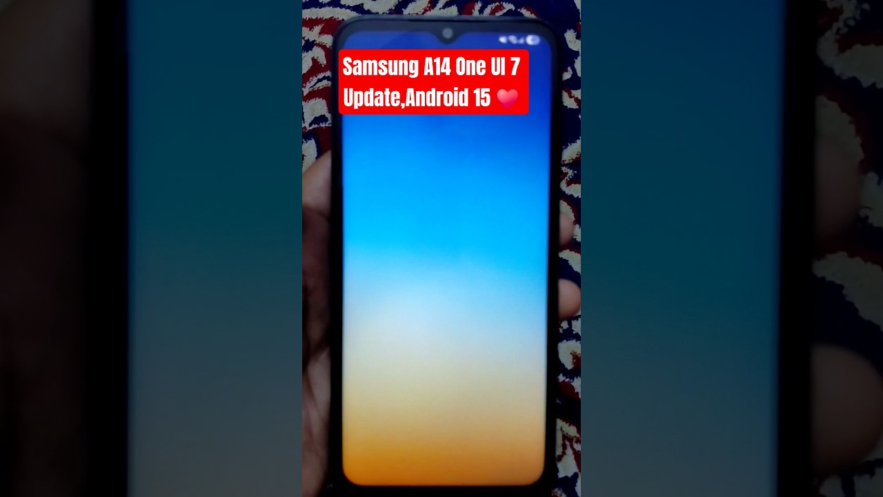 Samsung A14 one UI 7 ,Android 15 update #oneui7 #android15 #samsung #oneui7