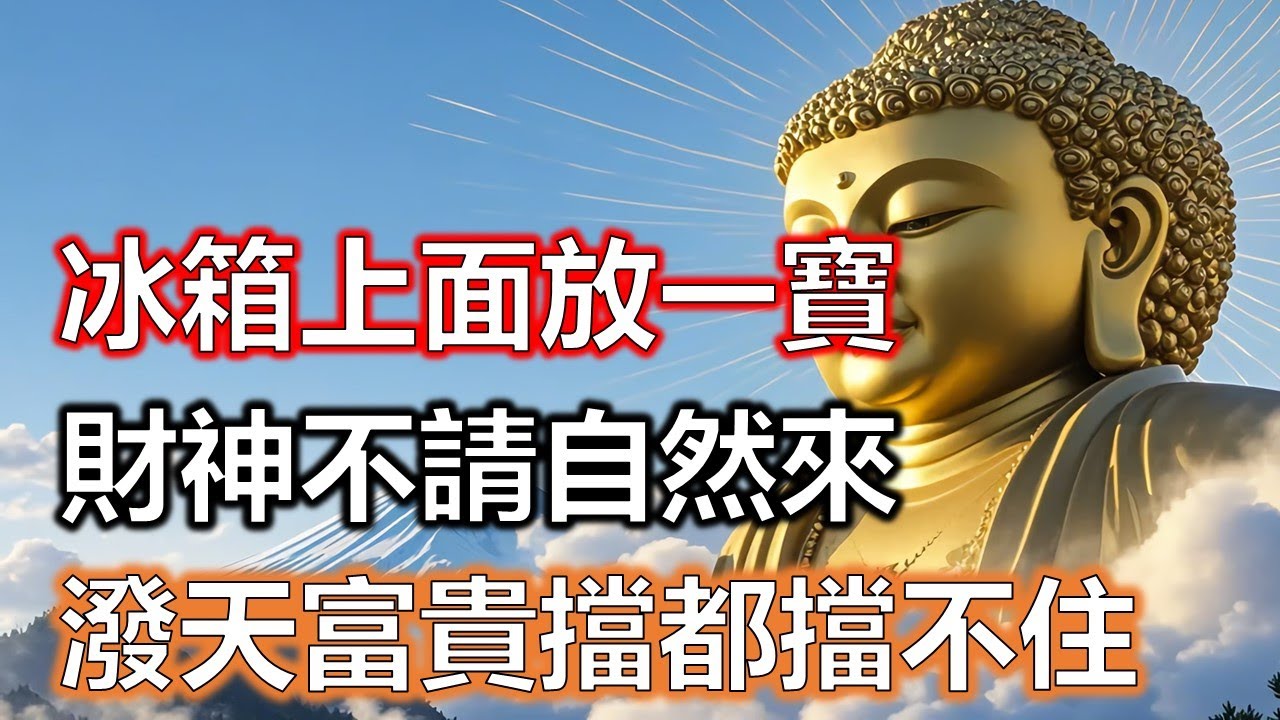冰箱上面放一寶，財神不請自然來，富貴擋都擋不住#風水#因果#智慧