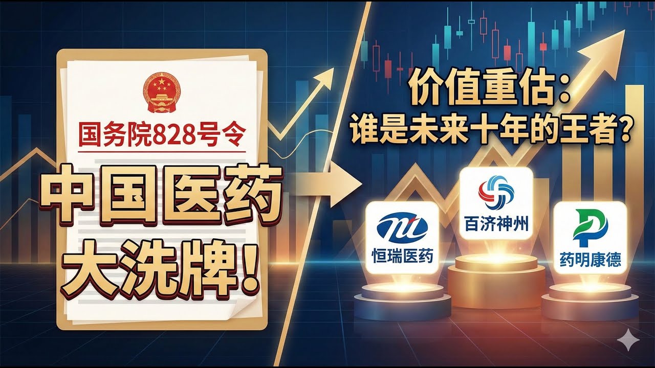 中国医药大洗牌！国务院828号令引爆价值重估：恒瑞、百济、药明康德谁是未来十年的王者？