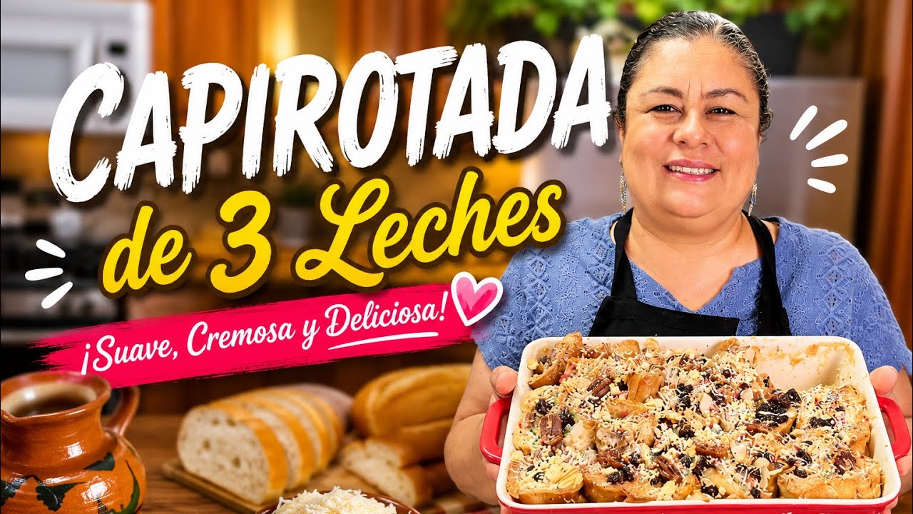 Cómo Hacer Capirotada de 3 Leches Paso a Paso | Receta Fácil 2026