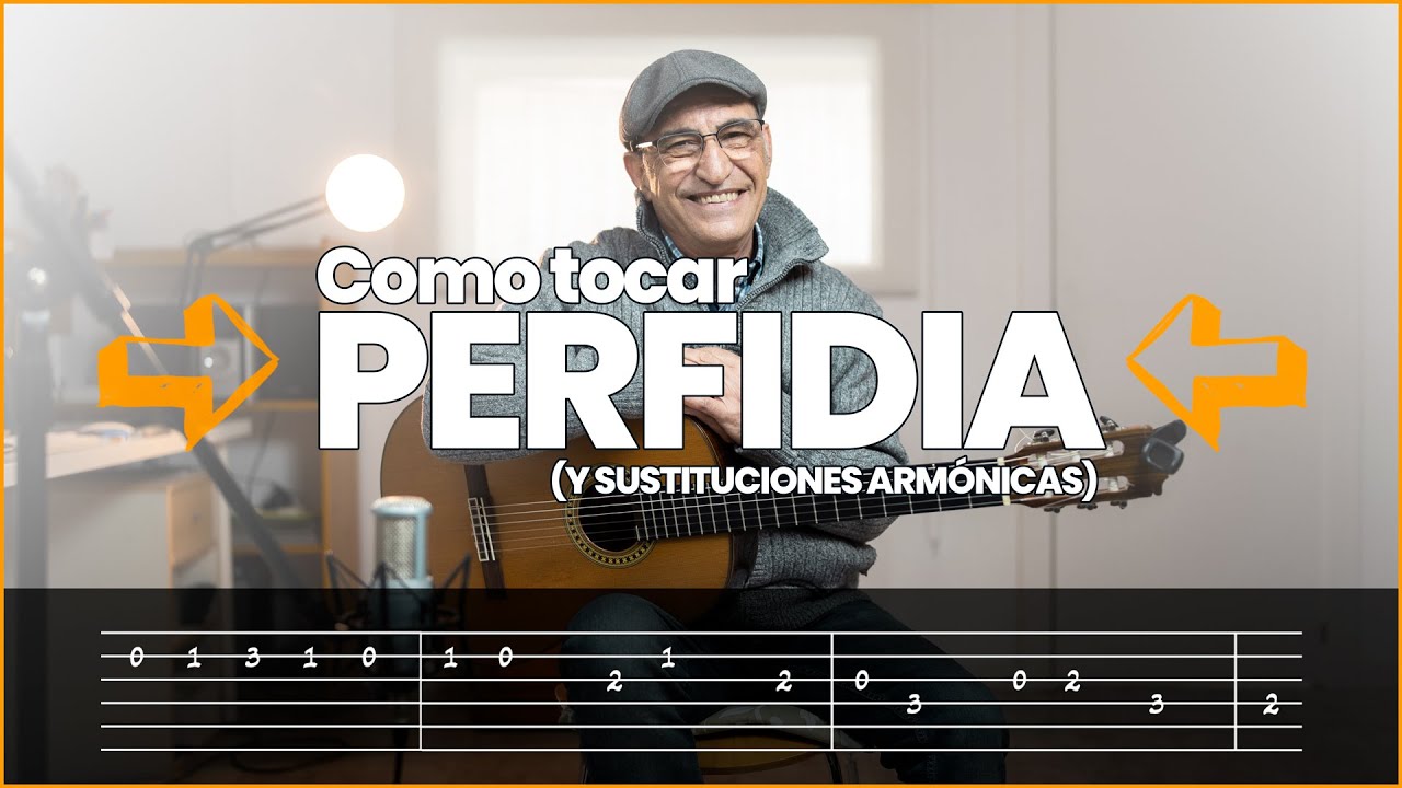 Como tocar PERFIDIA en Guitarra 🎸| Acordes y Tabs Completos | ideal para SUSTITUCIONES ARMÓNICAS 😀😀