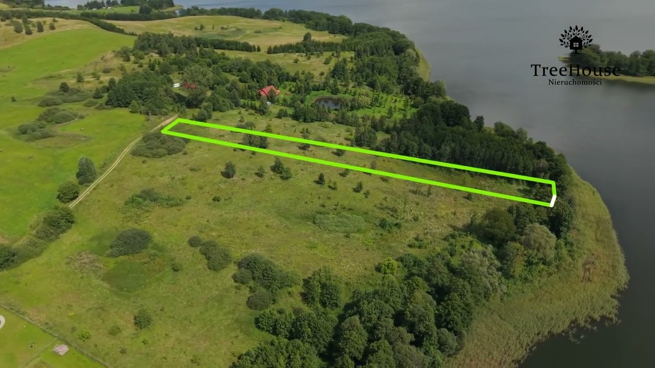 Działka z linią brzegową Jeziora Luterskiego