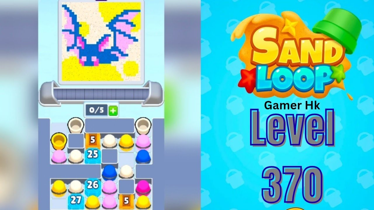 Sand loop level 370 Super Hard level Walkthrough Solution 