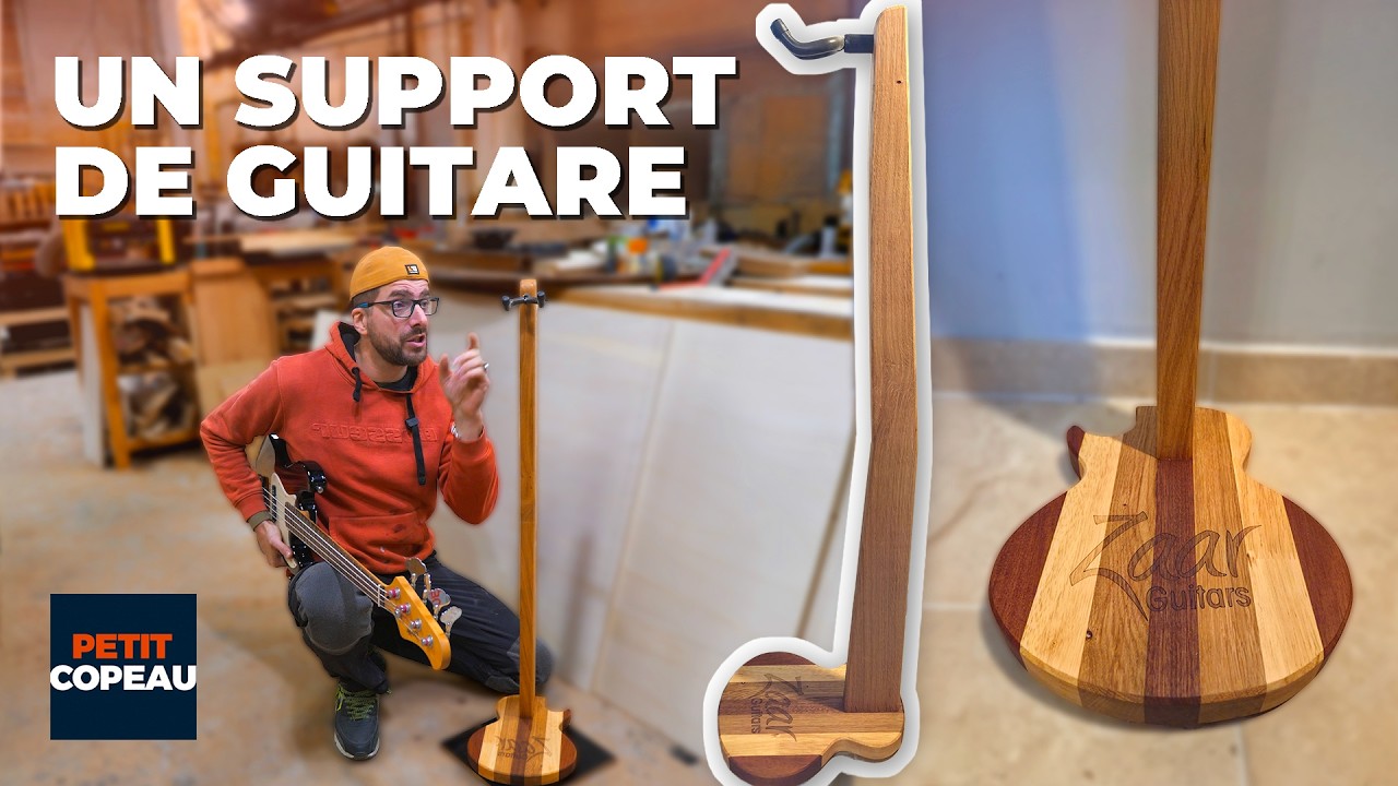Je fabrique un support de guitare original en bois | DIY & Création artisanale