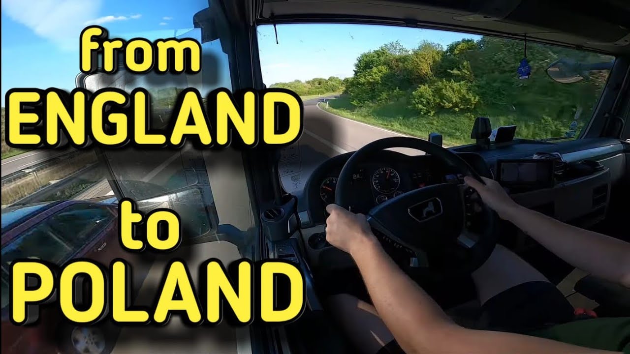 POV truck Driving MAN TGX || From England to Poland || 4K 60fps || HGV Driver #truck #driver #MANTGX