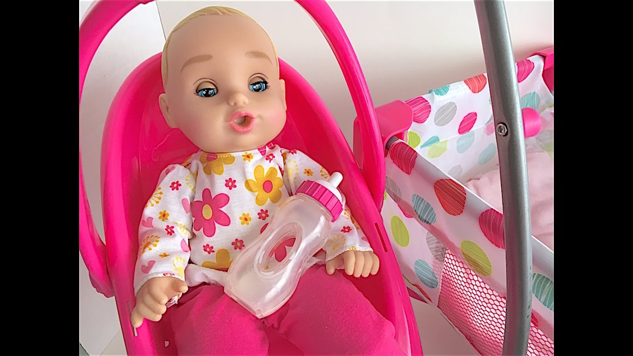 DELUXE  NURSERY PLAY SET -STROLLER,CARRIER,CHAIR,CRIB BY HONESTLY CUTE