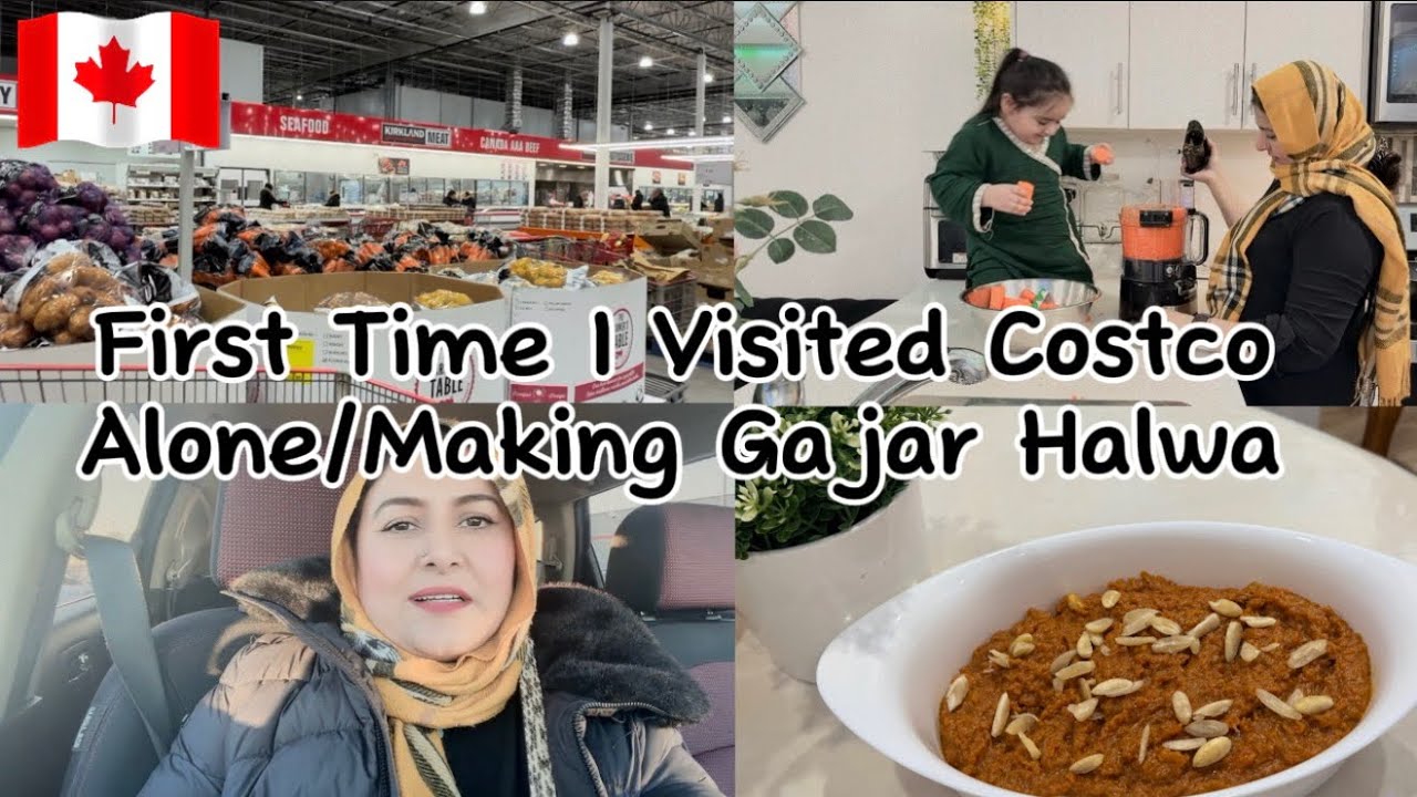 First Time I Visited Costco Alone/Making Gajar Halwa...🤨