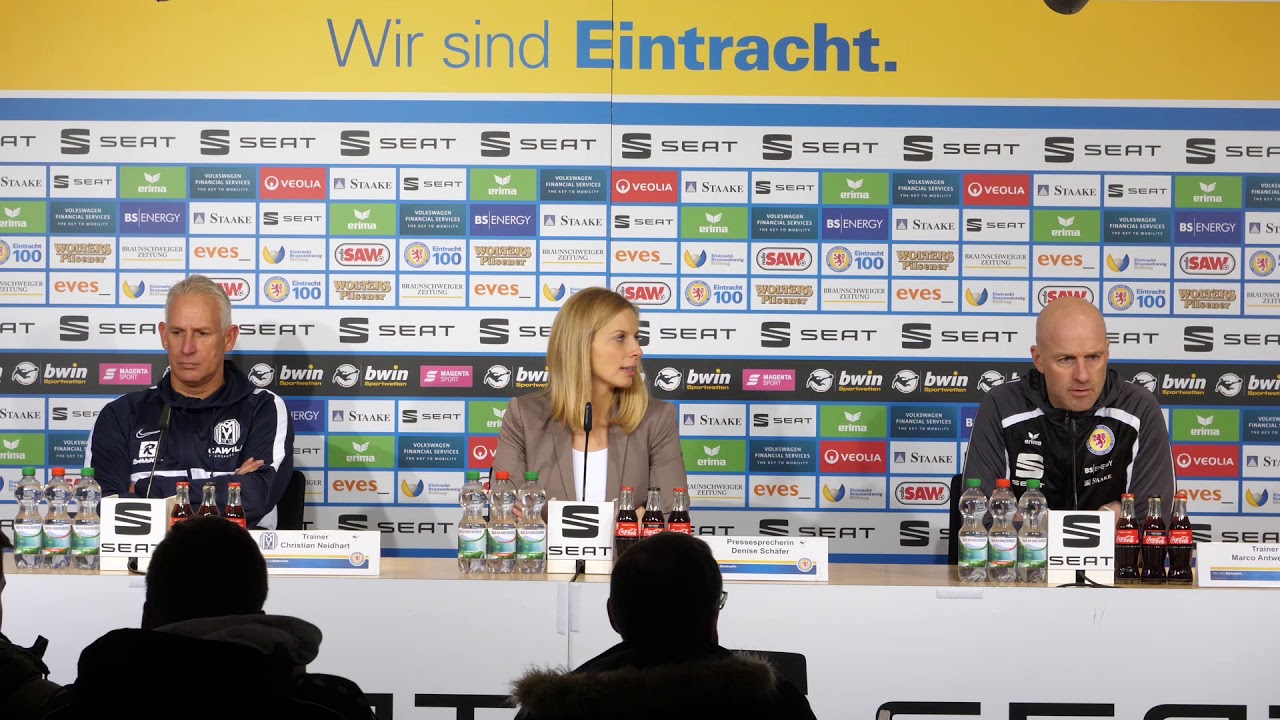 Pressekonferenz nach dem Spiel gegen den SV Meppen
