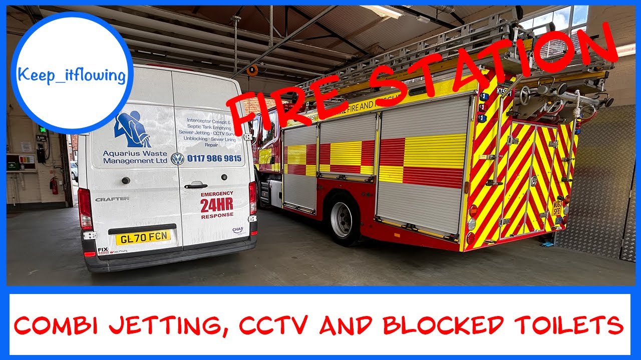 Combi jetting, survey at a fire station and a toilet blockage