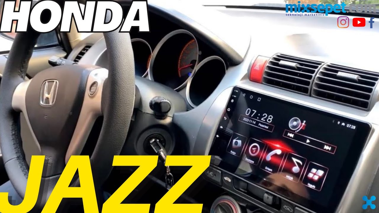 HONDA JAZZ  (2002-2008) ANDROİD MULTİMEDYA SİSTEMİ !! #honda 22-464